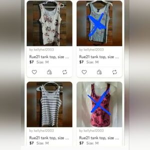 Rue21 tank tops, womens size medium